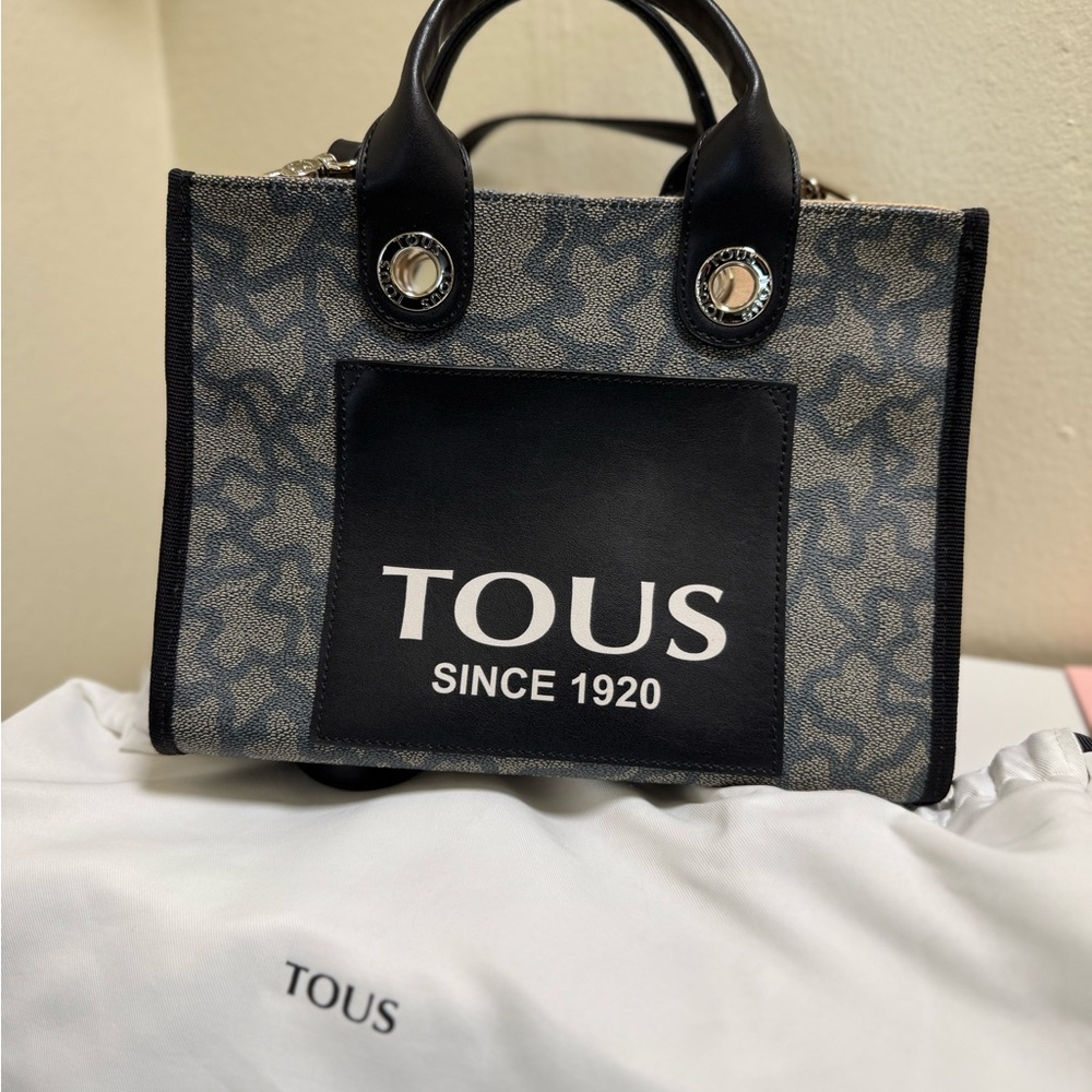 Tous Black and Gray Tote Bag Amaya Kaos Icon Collection